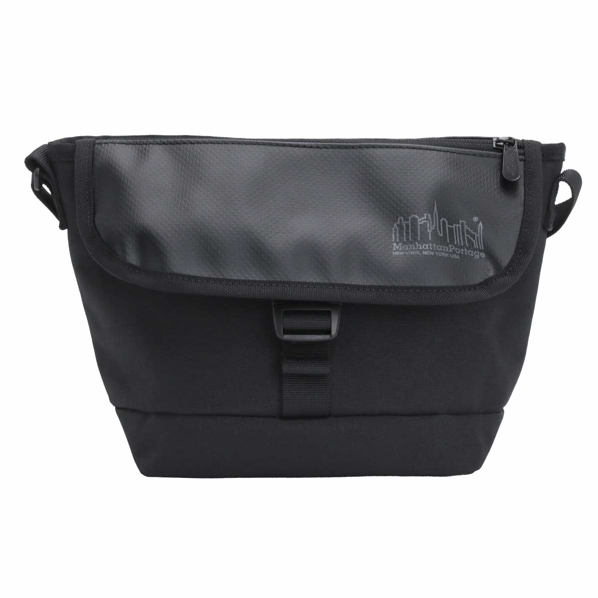 ManhattanPortage マンハッタンポーテージ ショルダーバッグ メッセンジャーバッグ メンズ レディース MP1603FZPDHPWP フラップ カバン ブラック 黒_1