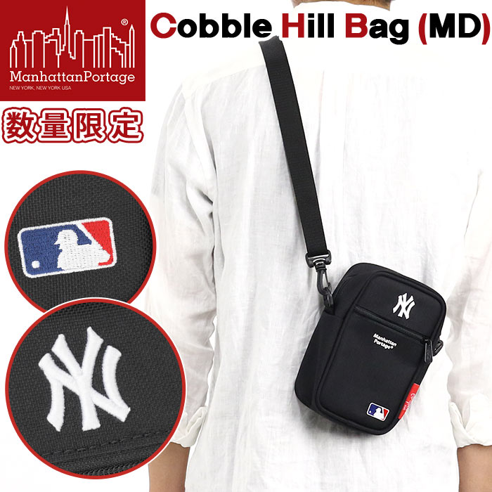 ショルダーバッグ ManhattanPortage マンハッタンポーテージ 限定モデル MLB コレクション コラボ ニューヨークヤンキース 小さめ  軽量 黒