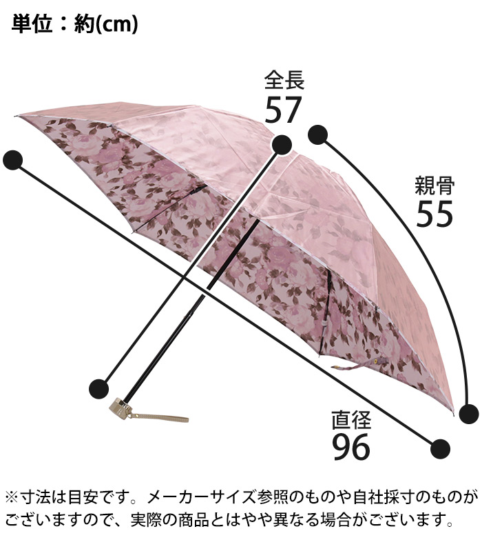 mi　花柄　Christianロゴ　ジャンプ傘 mi 花柄 Christianロゴ ジャンプ傘 花柄 ジャンプ傘 レディース
