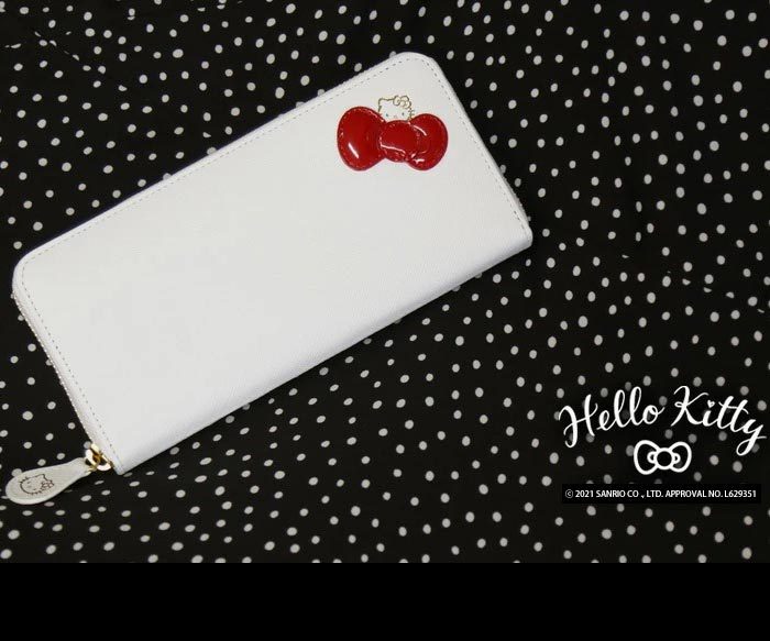 ハローキティ 長財布 財布 レディース 牛革 Hello Kitty キティ