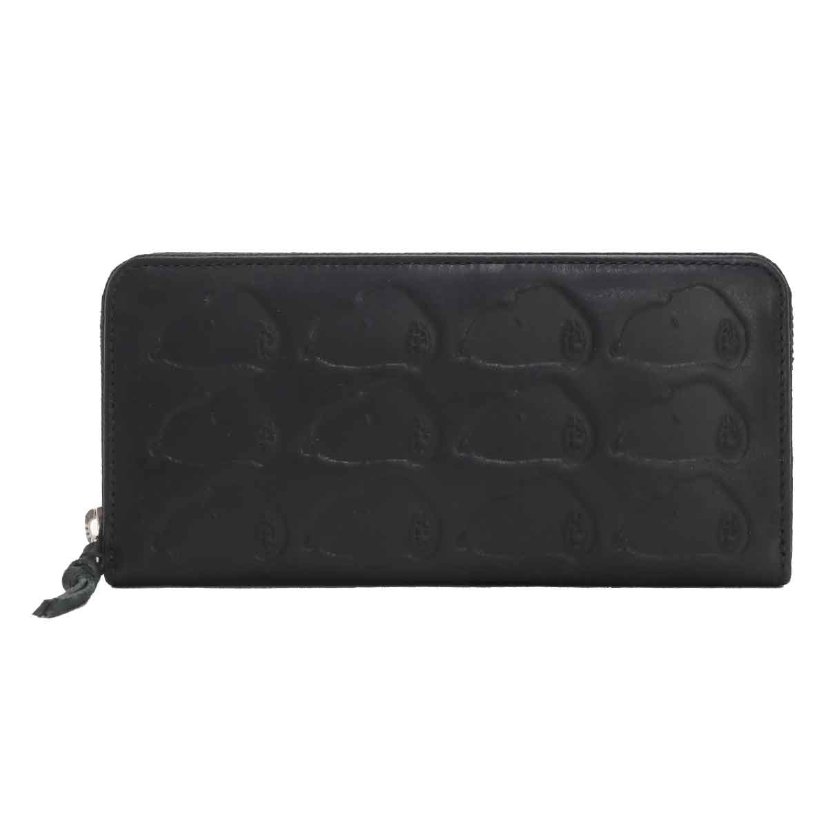 COACH  長財布　ラウンドファスナースヌーピー黒 COACHコーチ ラウンドファスナー長財布 ピーナッツコラボ スヌーピー