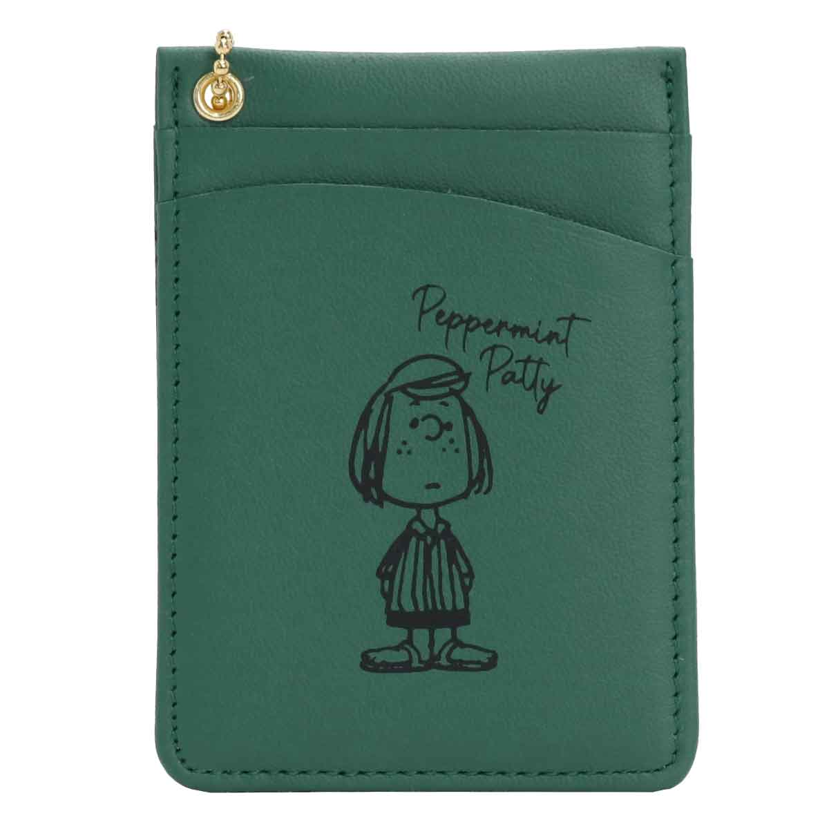 パスケース PEANUTS ピーナッツ SNOOPY スヌーピー バディ 革 カードケース 薄型 カードポケット レディース メンズ 男女兼用 定期  電子マネー 母の日