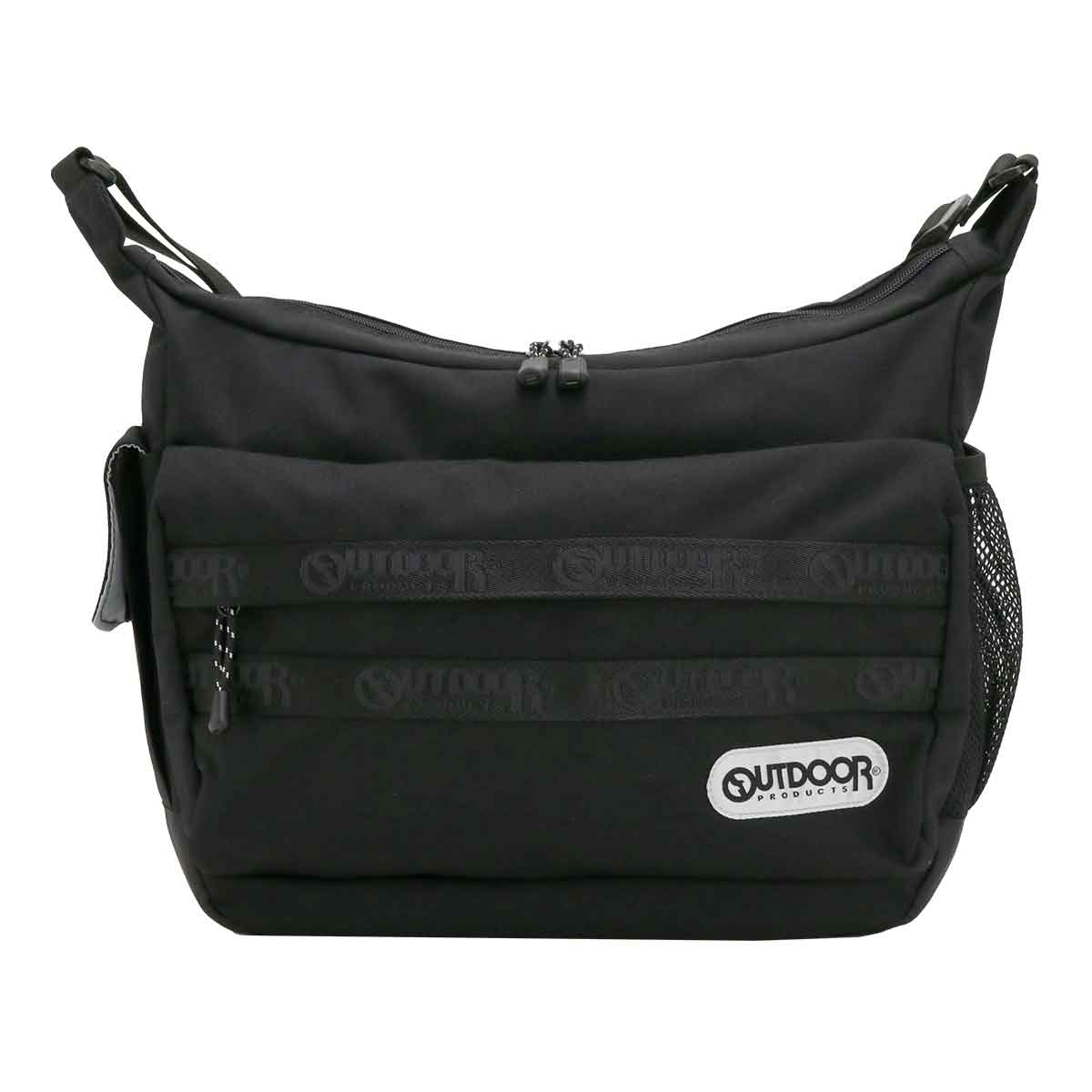 OUTDOOR 黒 ナイロン ショルダーバッグ OUTDOOR PRODUCTS】メッシュ ナイロンショルダーバッグ 黒