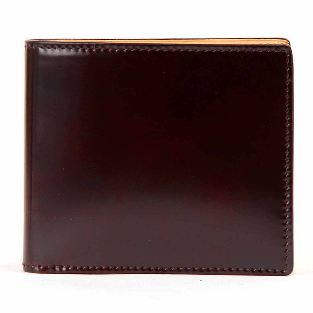 Pid 二つ折り財布 レザー(コードバン) ダークブラウン P.I.D 財布 メンズ ピーアイディー 二つ折り財布 コードバン