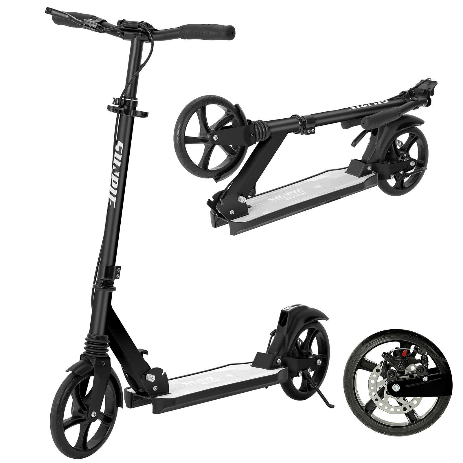 PROBASTO キックボード 子供 大人用 ブレーキ付き キックスクーター 8インチ タイヤ 大きい 折りたたみ 高さ調整可能 持ち運び 軽量 誕生日 プレゼント ギフト |  | 01