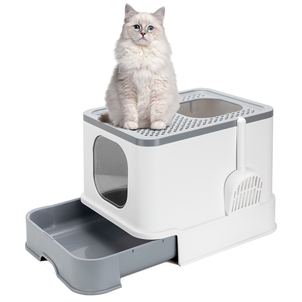 PROBASTO」猫 トイレ 猫用トイレ本体 ネコトイレ 大容量 大型 砂の