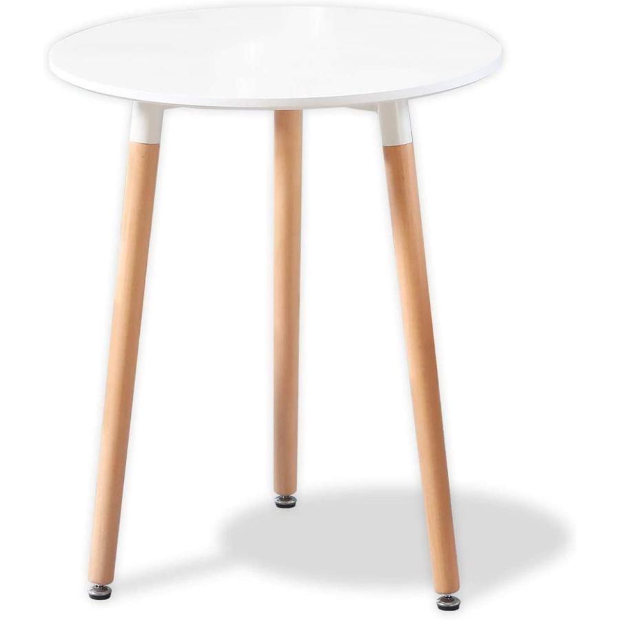 ダイニングテーブル イームズテーブル コーヒーテーブル 丸テーブル デスク 木脚 シンプル ホワイト 円形 60cm×70cm 1~2用｜probasto｜10