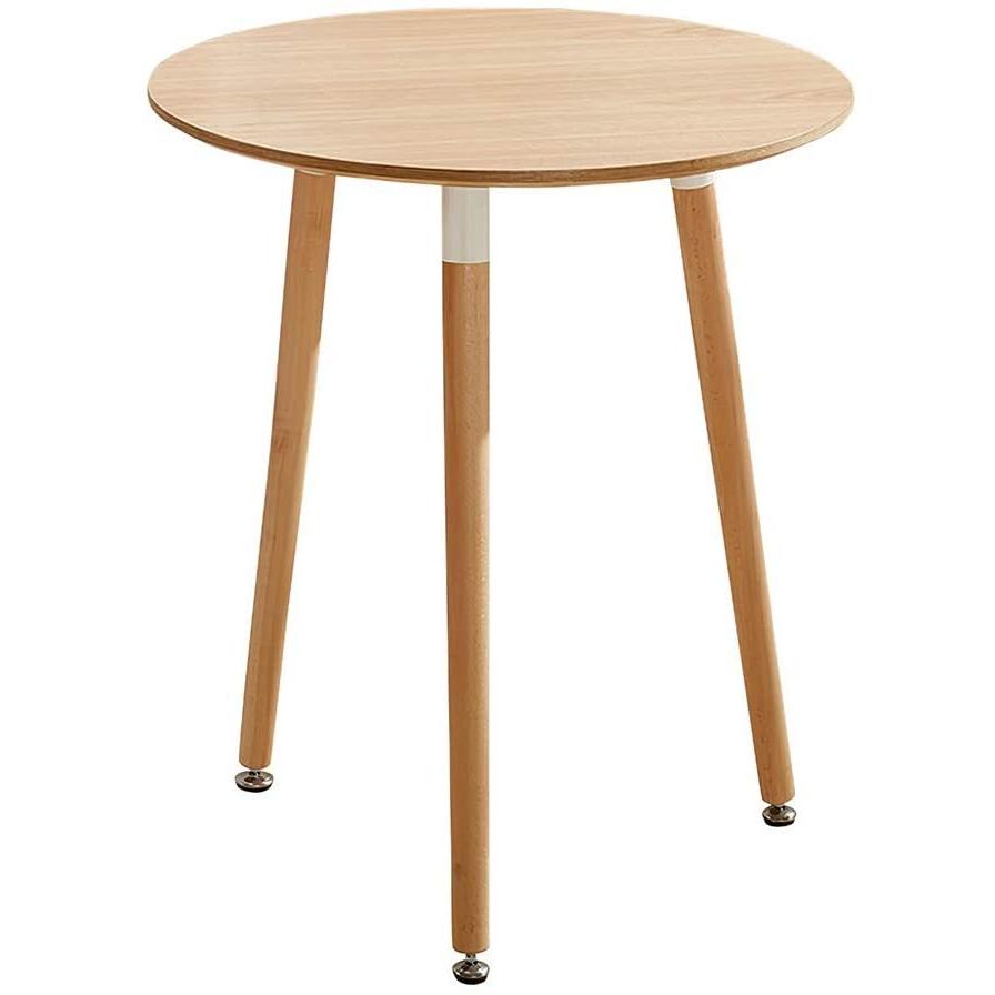 ダイニングテーブル イームズテーブル コーヒーテーブル 丸テーブル デスク 木脚 シンプル ホワイト 円形 60cm×70cm 1~2用｜probasto｜09