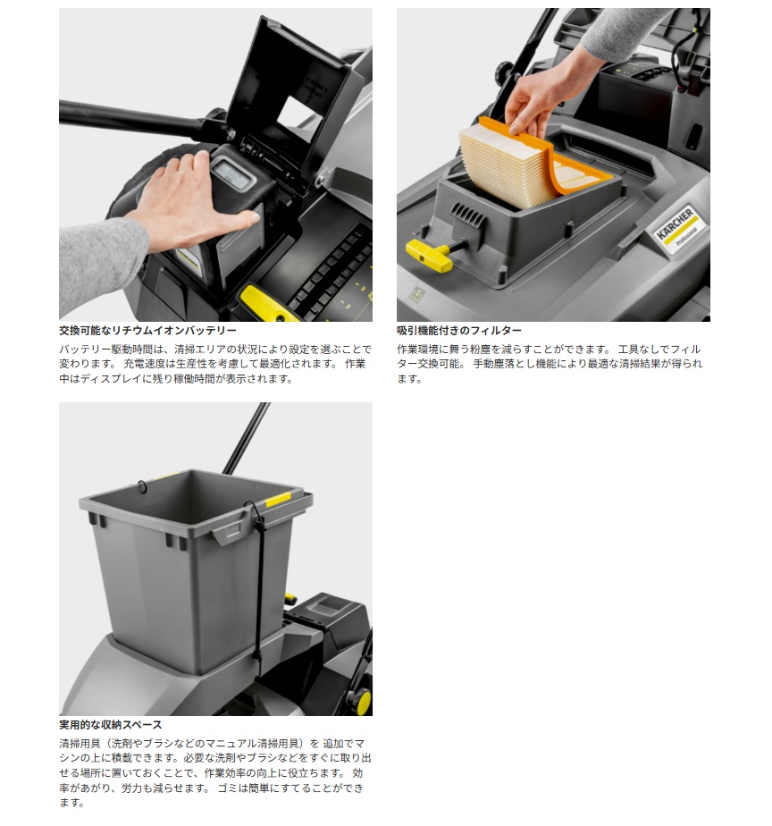 ケルヒャー KARCHER 業務用 手押し式ス...の詳細画像4