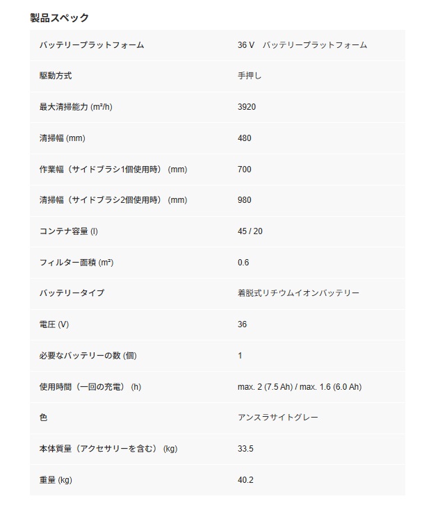 ケルヒャー KARCHER 業務用 手押し式ス...の詳細画像5