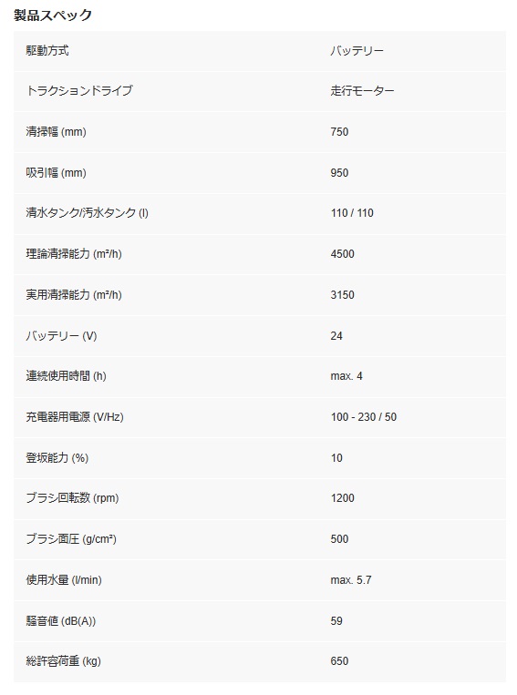 ケルヒャー 床洗浄機 B 110 R Bp+ ...の詳細画像4