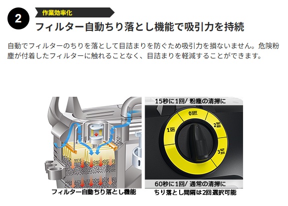 ケルヒャー KARCHER 業務用 乾湿両用 ...の詳細画像5