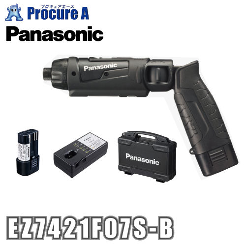 �p�i�\�j�b�N Panasonic �[�d�X�e�B�b�N�h�����h���C�o�[ ��/�u���b�N (�{�́{�d�r�p�b�N1�{�[�d��{�P�[�X) EZ7421F07S-B ��YA513