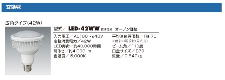 作業灯 屋外用 防雨型 LEDケイ・ハンドランプ ハタヤ LED作業灯(投光器