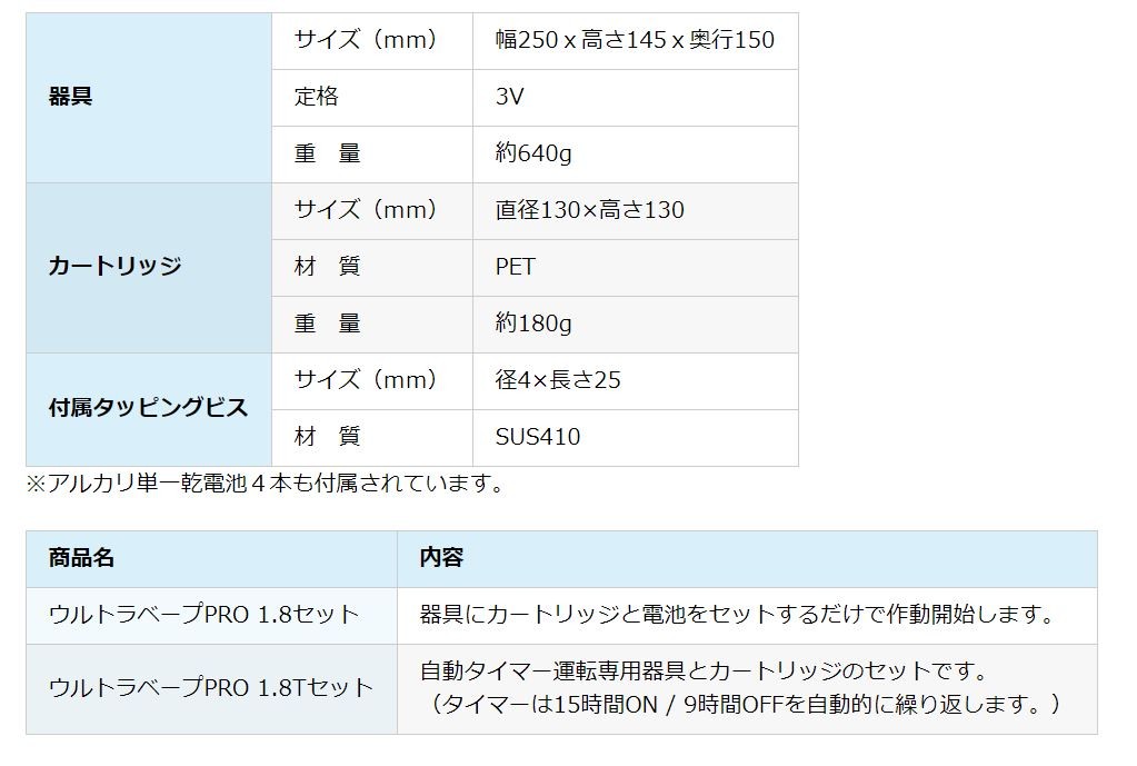 フマキラー 432879 ウルトラベープPRO 1.8セット スイッチ無 ○YU501