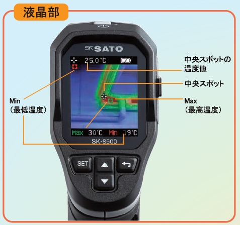 佐藤計量器製作所 SATO 赤外線サーモカメラ SK-8500 ●U518｜procure-a｜04
