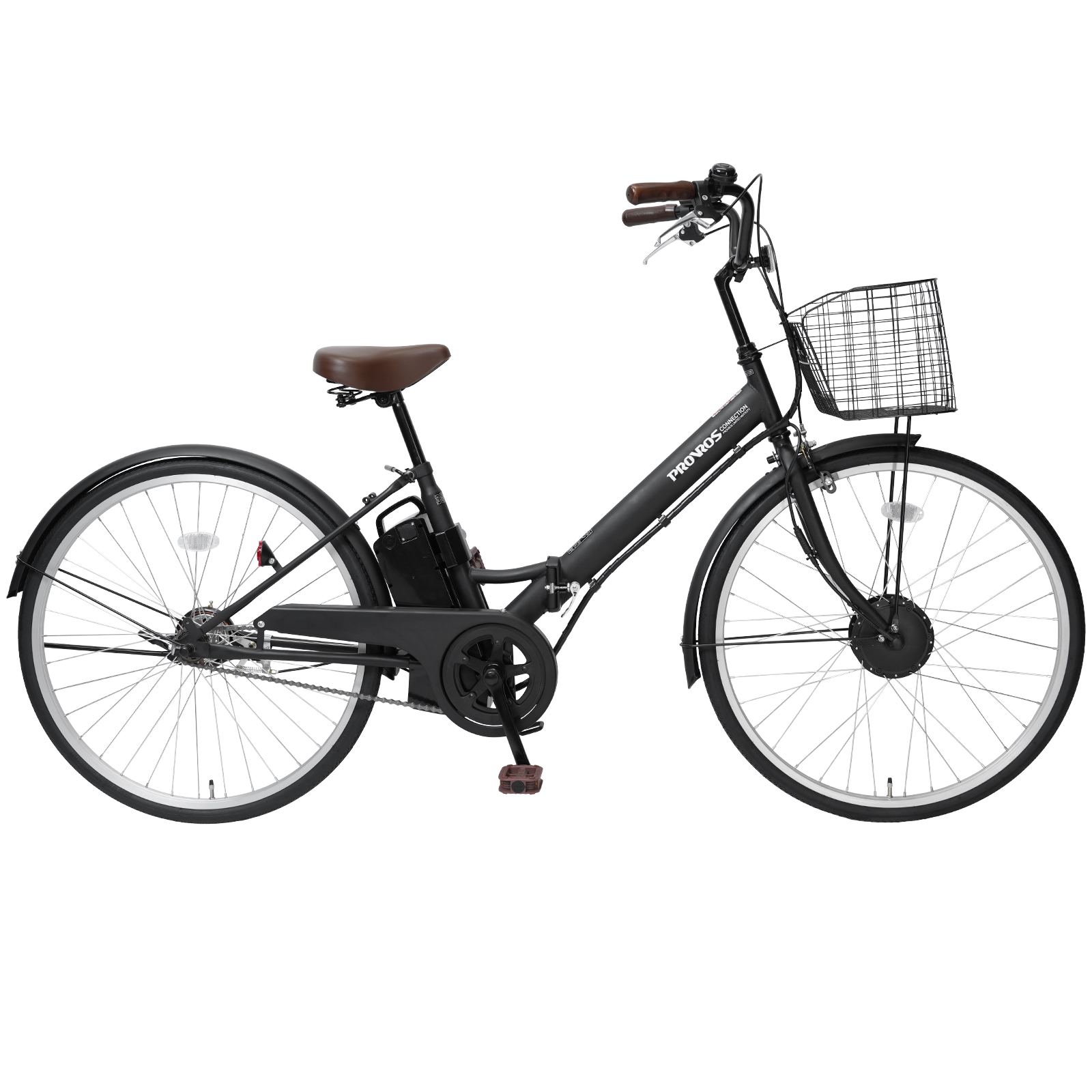 PROVROS 電動自転車 折りたたみ 電動アシスト自転車 26インチ シングルギア 最大28km走行 型式認定 公道可能 P-261E | PROVROS | 01