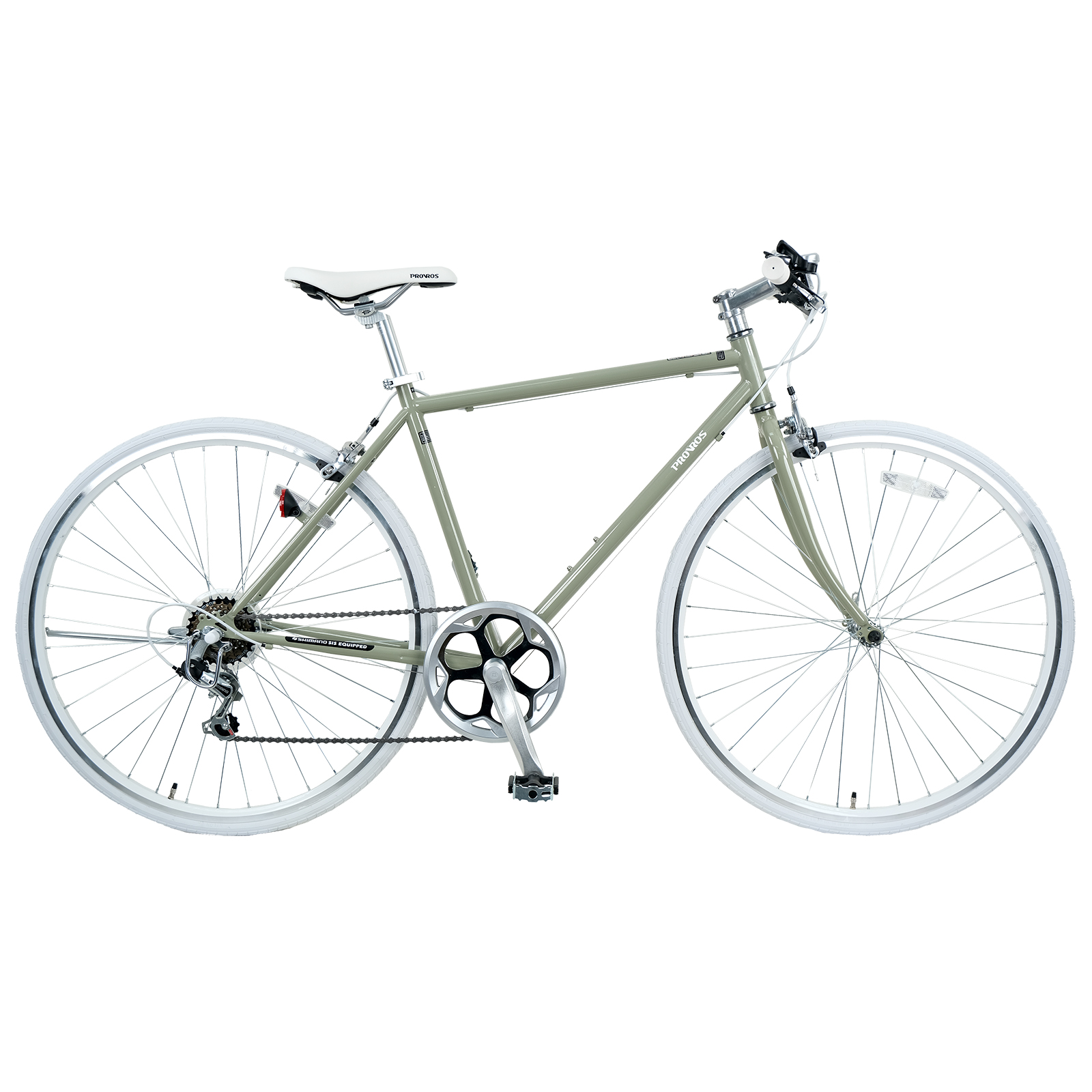 PROVROS クロスバイク 自転車 700×28C シマノ6段変速 ワイヤー錠