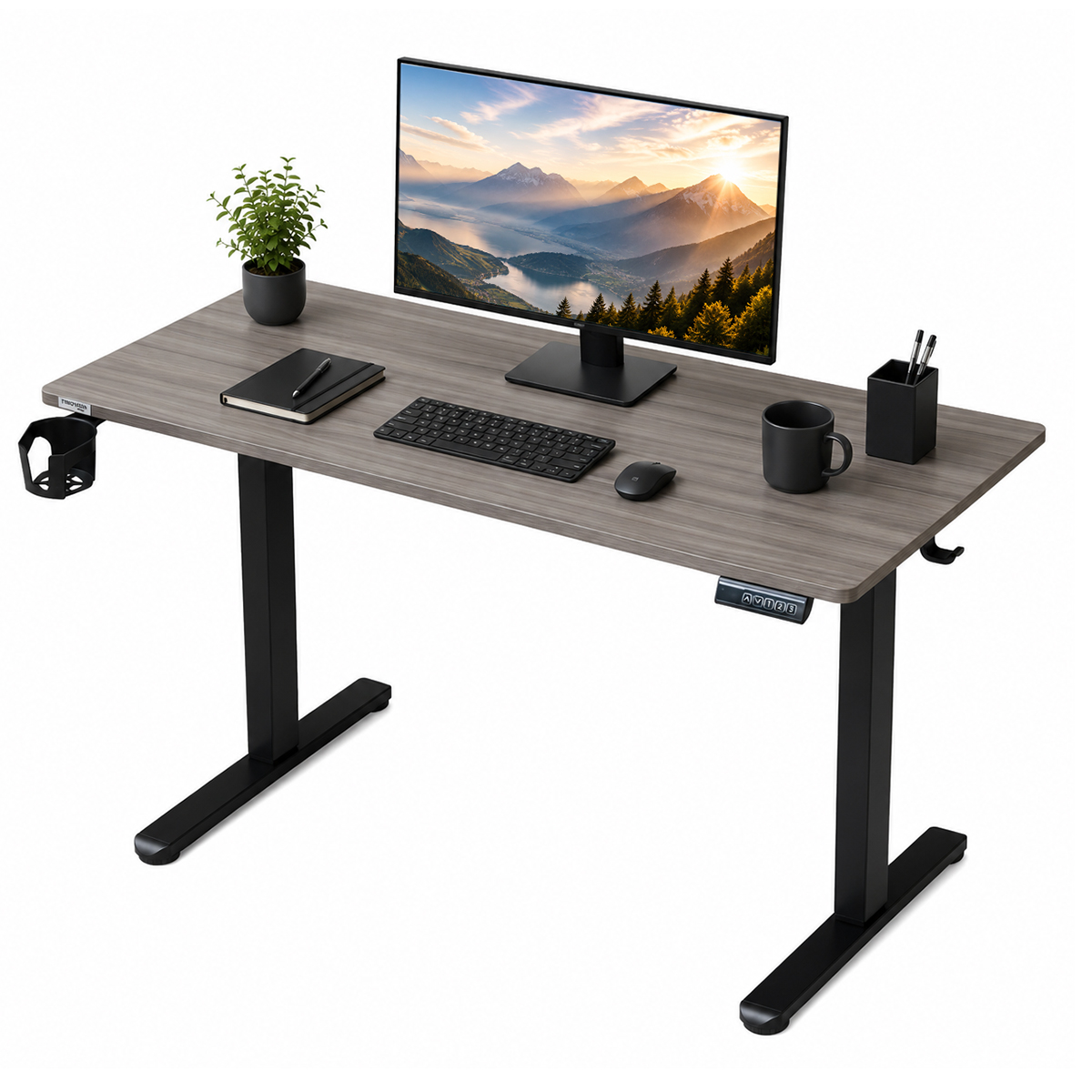 ゲーミングデスク　パソコンデスク　昇降式　スタンディング　120×60×72 PROVROS（プロブロス） [組立品] PROVROS HOME 昇降デスク 電動 幅