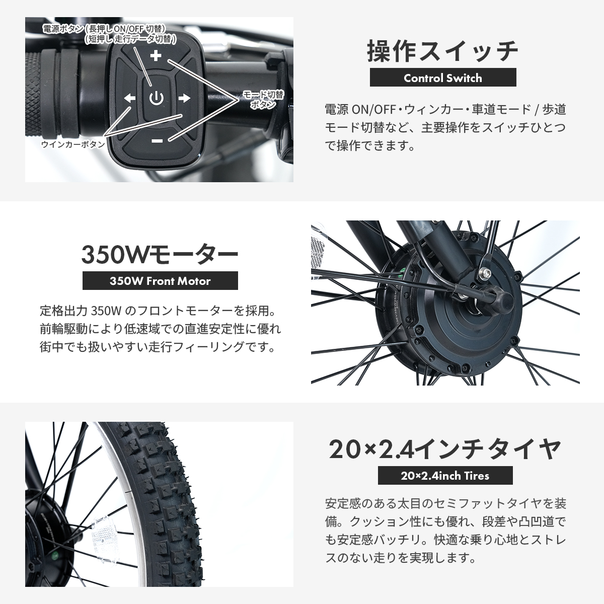 Lark 特定小型原動機付自転車 免許不要 20インチ 16歳以上 折りたたみ 車道・歩道走行可能 性能等確認制度適合済 PROVROS プロブロス P-MCE20F | PROVROS | 12