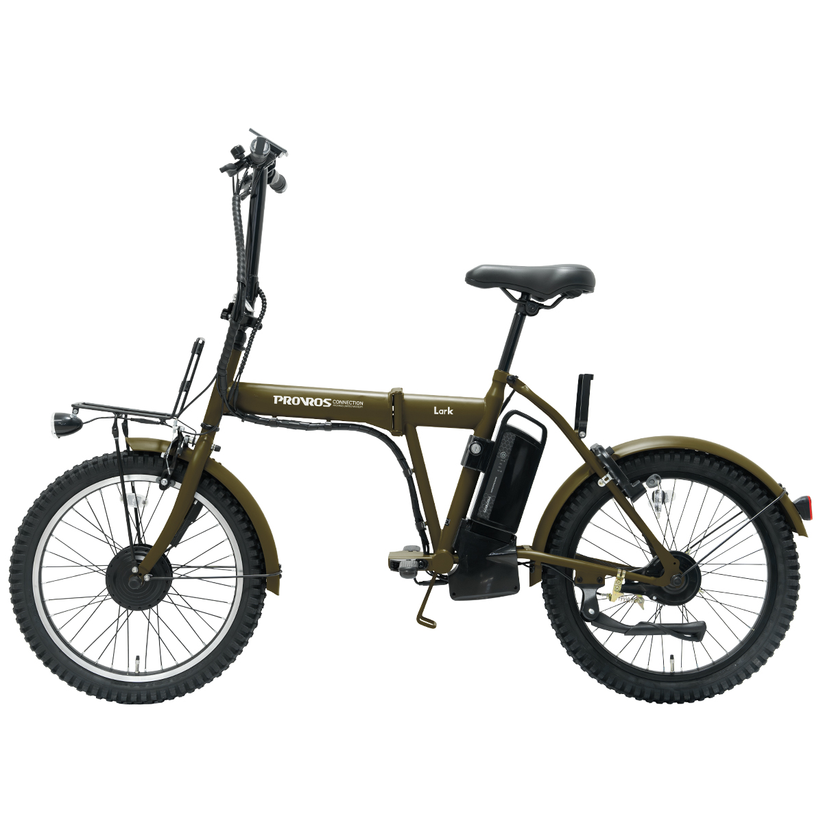 Lark 特定小型原動機付自転車 免許不要 20インチ 16歳以上 折りたたみ 車道・歩道走行可能 性能等確認制度適合済 PROVROS プロブロス P-MCE20F | PROVROS | 02