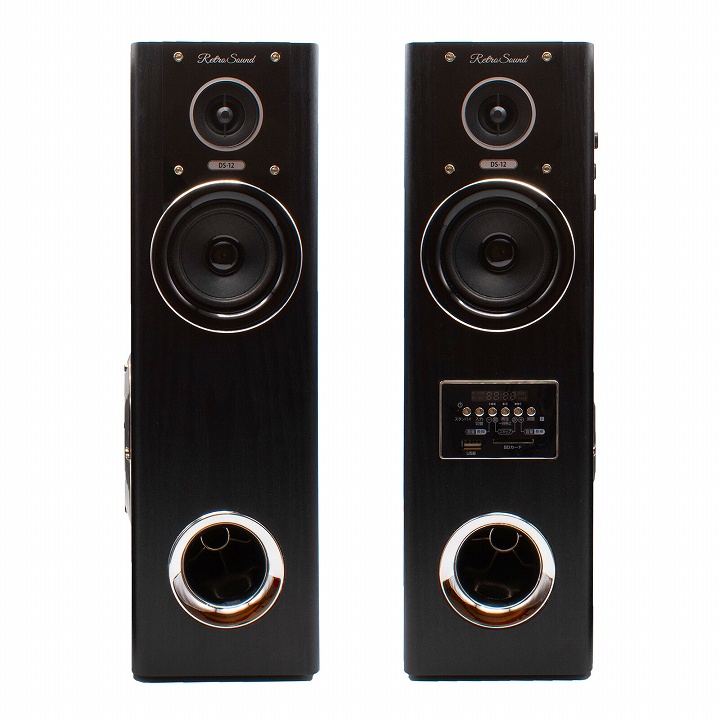 ダイナミックサウンドスピーカー DS-12 黒木目調