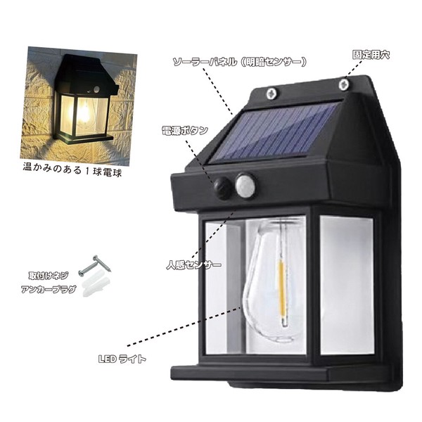 温かみのある1球電球
