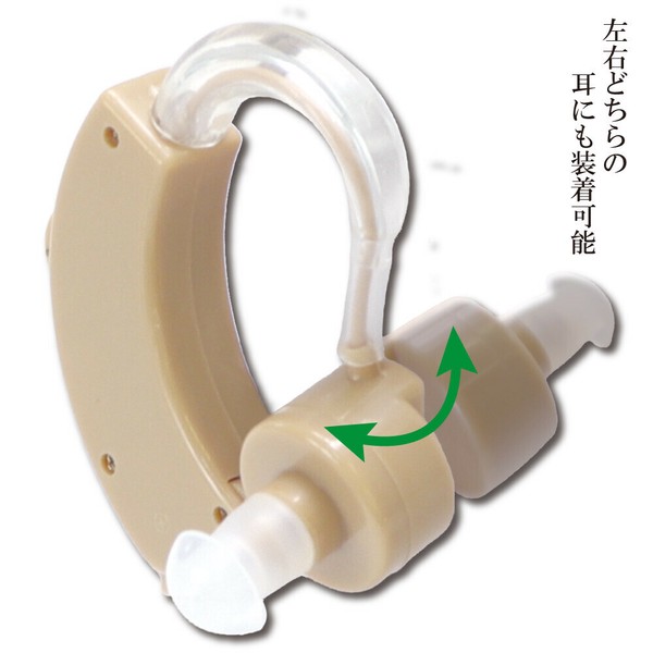左右どちらの耳にも装着可能