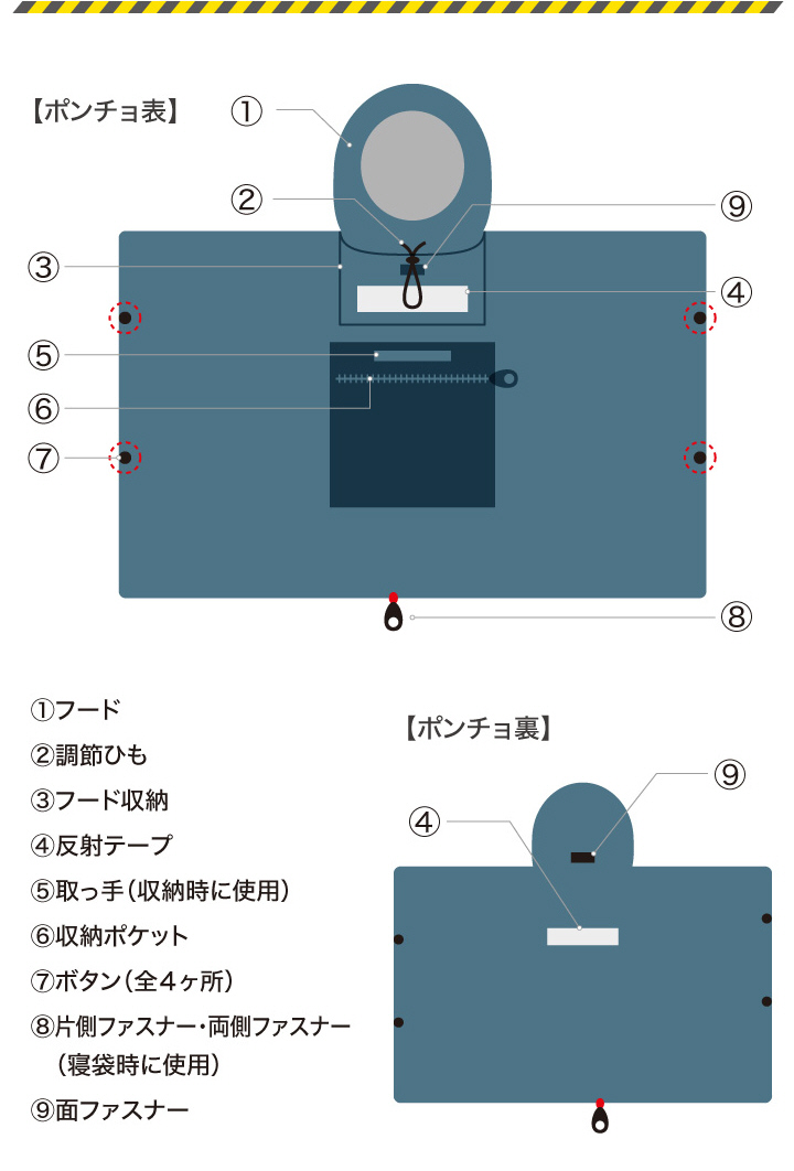 ポンチョ 仕様