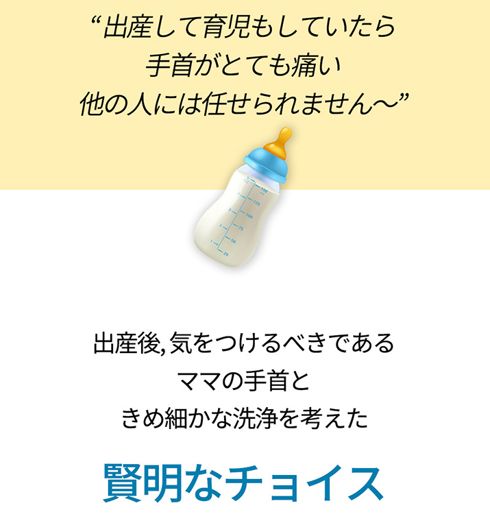 出産して育児もしていたら手首がとても痛い