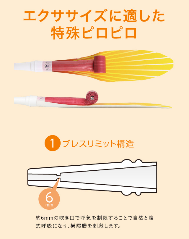 エクササイズに適した特殊ピロピロ
