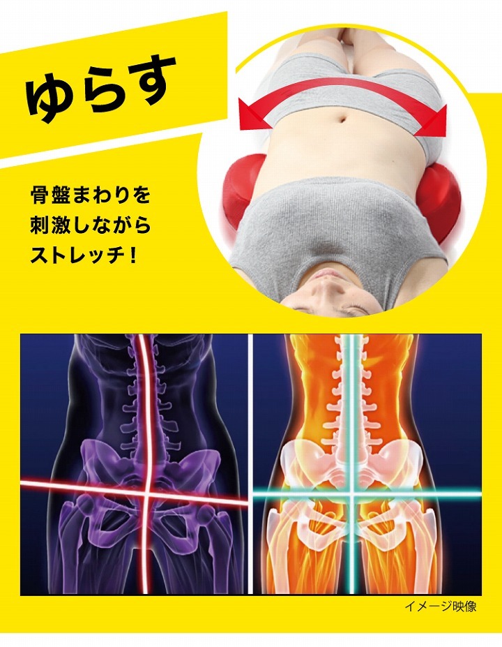 矯正 産後 歪み 福辻式寝ながら骨盤シェイプ枕DX 爆買の説明 - 通販