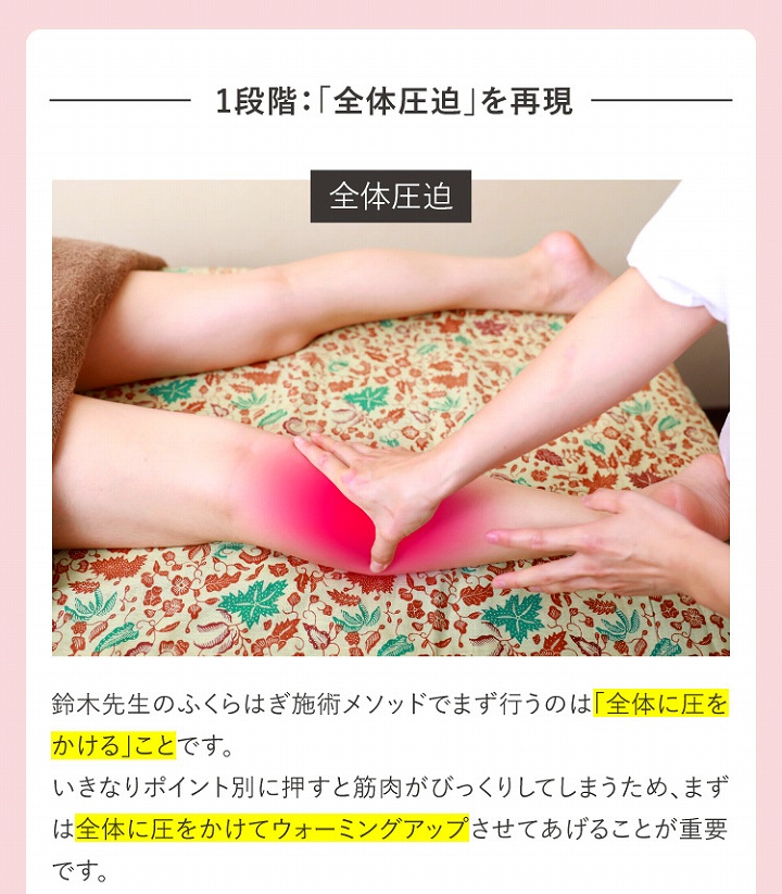 全体圧迫を再現