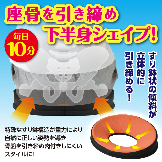 座骨を引き締め下半身をシェイプ 毎日10分