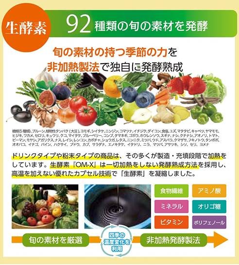 乳酸菌 生酵素 サプリメント OM-X 12PLUS（オーエム・エックス 12