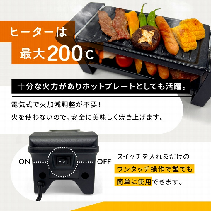 十分な火力がありホットプレートとしても活躍
