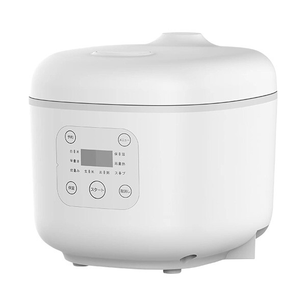コンパクト炊飯器 OKOMEDAKI RM-204H 3合 マイコン式 ホワイト