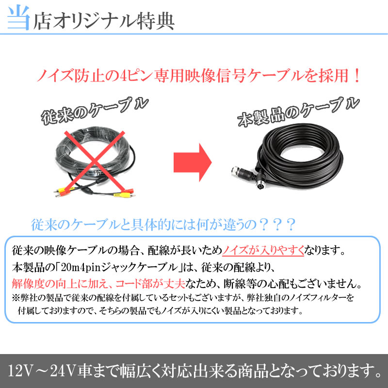 いすゞ ギガ 7インチ オンダッシュモニター + バックカメラセット