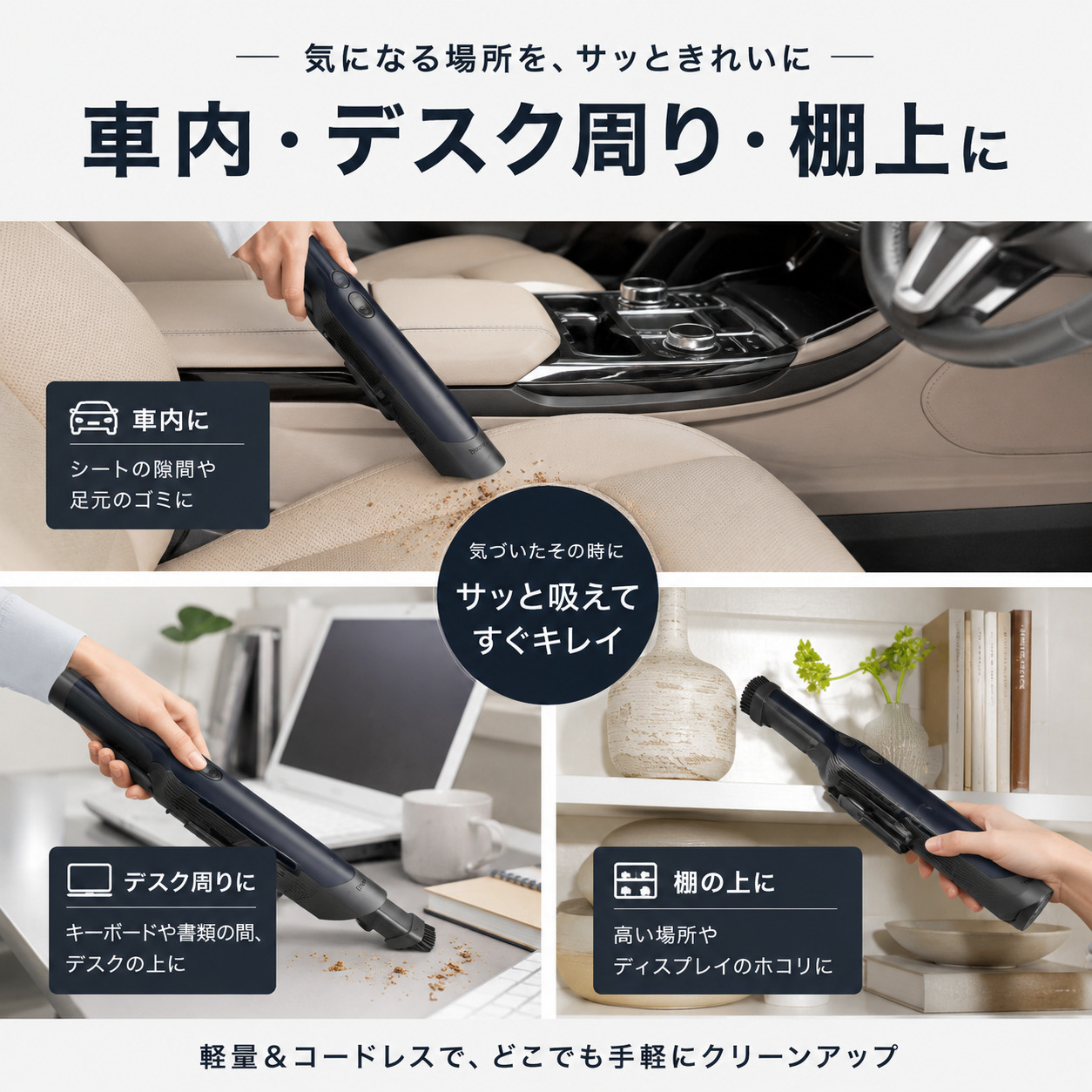 Shark（シャーク） WV210J コードレス ハンディクリーナー 充電式