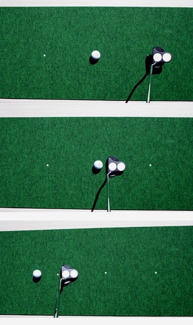 日本製 パターマット工房 15cm×3m×2枚組 COMBOパターマット 距離感マスターカップ2枚付き パット 練習 ゴルフ練習器具