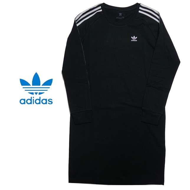 adidas アディダス オリジナルス キッズ ジュニア ガールズ トレフォイル ワンピース 長袖 DV2887