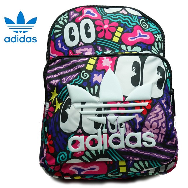 アディダス オリジナルス レディース リュック バックパック 総柄 BACKPACK TREFOIL adidas Originals DW6719