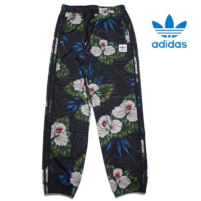 共通値:adidas アディダス オリジナルス メンズ ウィンドパンツ ナイロンパンツ 花柄 総柄 GDP57 EC7310
