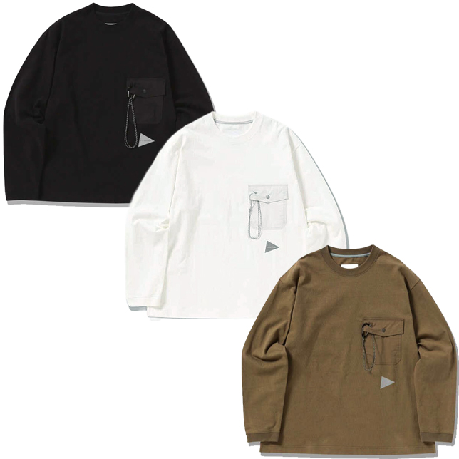 and wander◆長袖Tシャツ/XL/ポリエステル/RED/574-4284149 楽天市場】アンドワンダー ドライジャージーロングスリーブT and