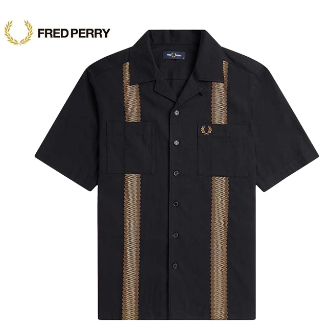 Ĺ긩ݻĮ եåɥڥ꡼ ơץǥơӥ顼 M7768 FRED PERRY ߥ ץ󥫥顼 Tape Detail Revere Collar Shirt ȥɥ 쥯ȥå Ź