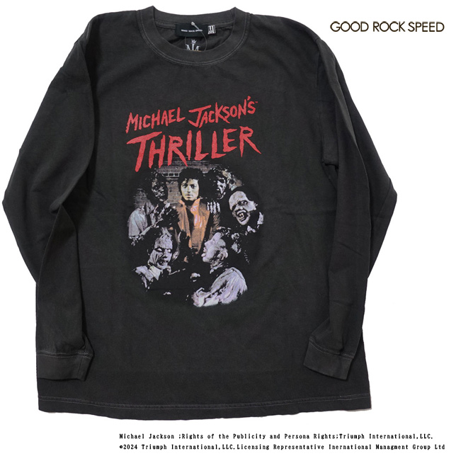 Ĺ긩ݻĮ  GOOD ROCK SPEED åɥåԡ ץT Ĺµ ޥ른㥯 եT MICHAEL JACKSON PHOTO TEE 顼 Thriller L/S T  ȥɥ 쥯ȥå Ź