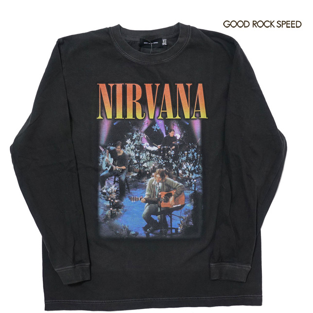 Ĺ긩ݻĮ  GOOD ROCK SPEED åɥåԡ ץT Ĺµ ˥ NIRVANA  Unplugged LS TEE ץT L/S T ȥɥ 쥯ȥå Ź