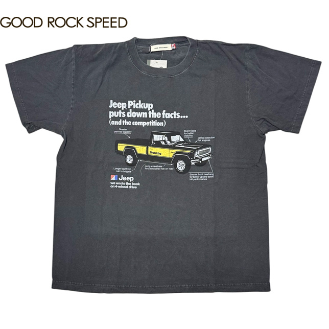 東京都板橋区中板橋 GOOD ROCK SPEED グッドロックスピード グラフィック プリントTシャツ 半袖 ジープ Jeep ピックアップ Pickup Graphic T-Shirt 車 アウトドア セレクトショップ