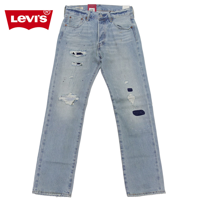 リーバイス LEIVIS 501 ジーンズ ライトインディゴ WORN IN セルビッチ 