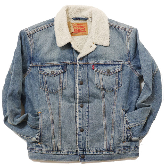 Ĺ긩ݻĮ  Levi's ꡼Х  ȥå㥱å TYPE 3 SHERPA TRUCKER G ǥ˥ ܥ㥱å  16365-0044 饤ȥ֥롼 ȥɥ 쥯ȥå Ź